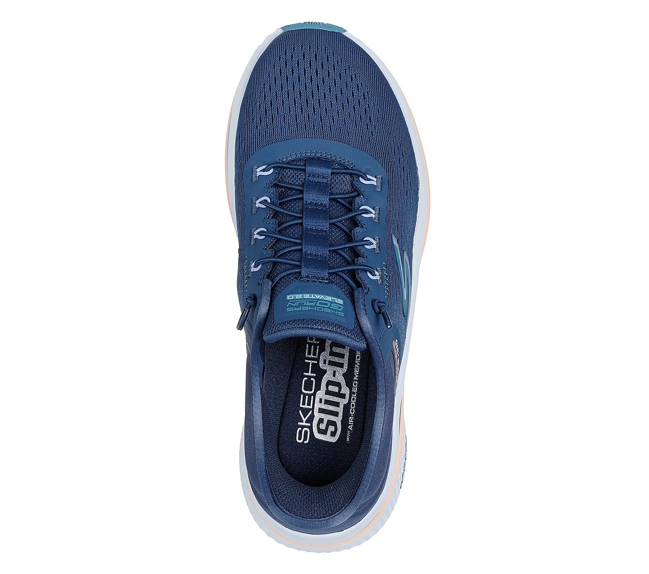 GO RUN ELEVATE 2.0 - BANYAN, NAVY/TEAL Footwear Top View