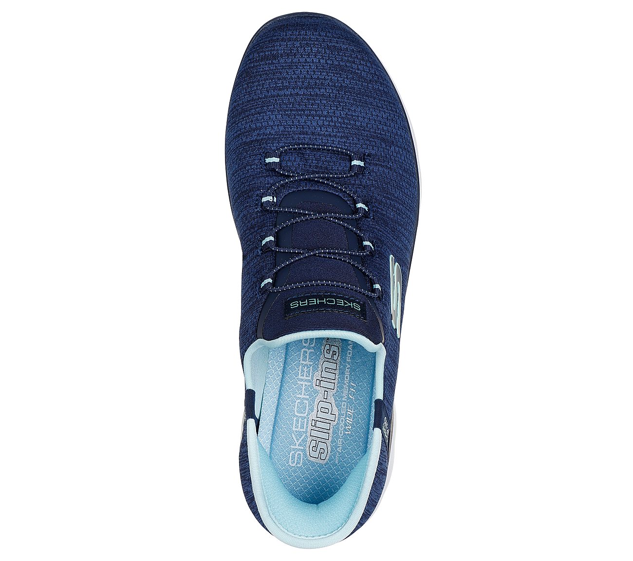 SUMMITS-EVERYDAY SET, NAVY/AQUA Footwear Bottom View