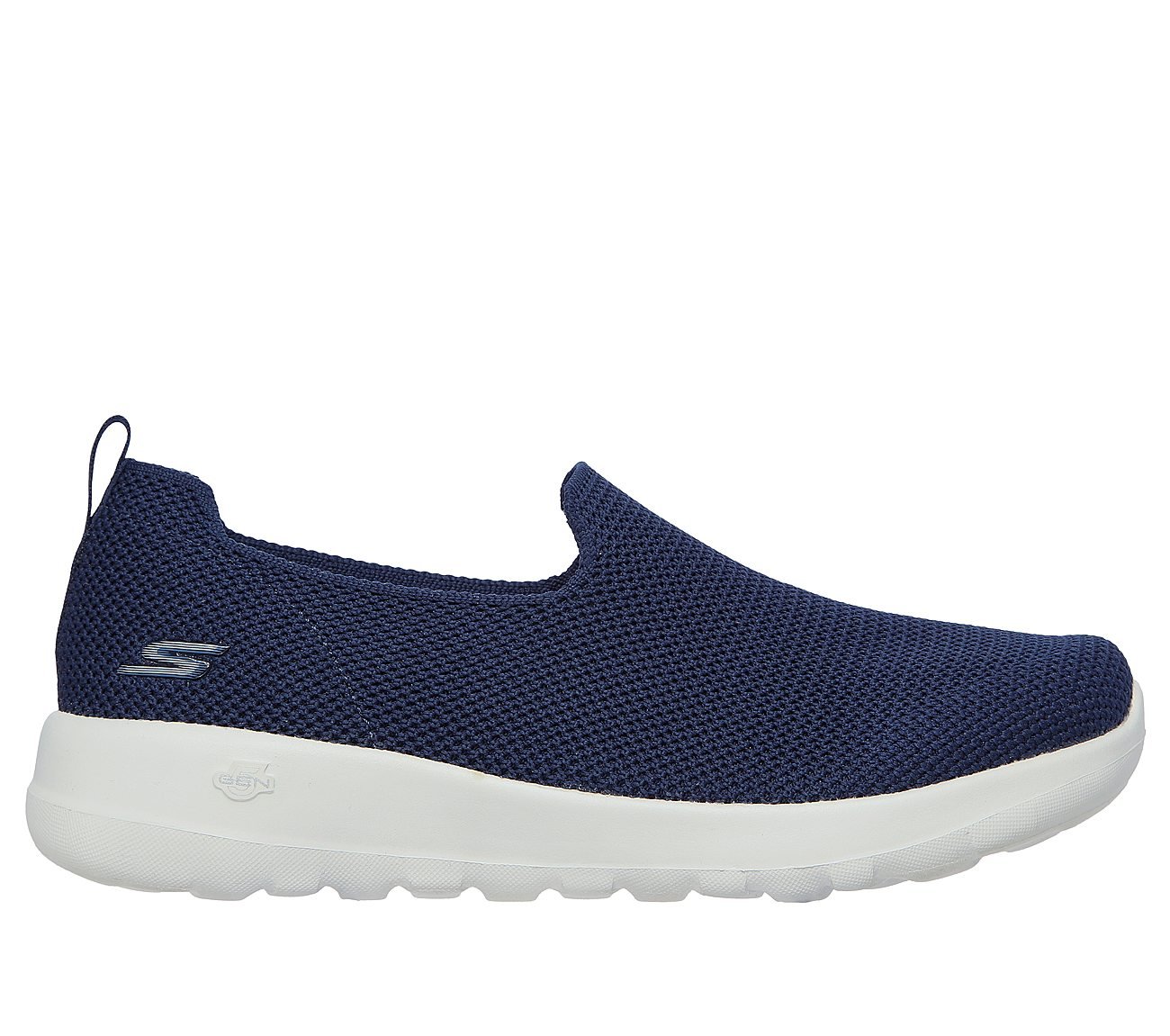 GO WALK JOY - SENSATIONAL DAY, NAVY/WHITE Footwear Lateral View