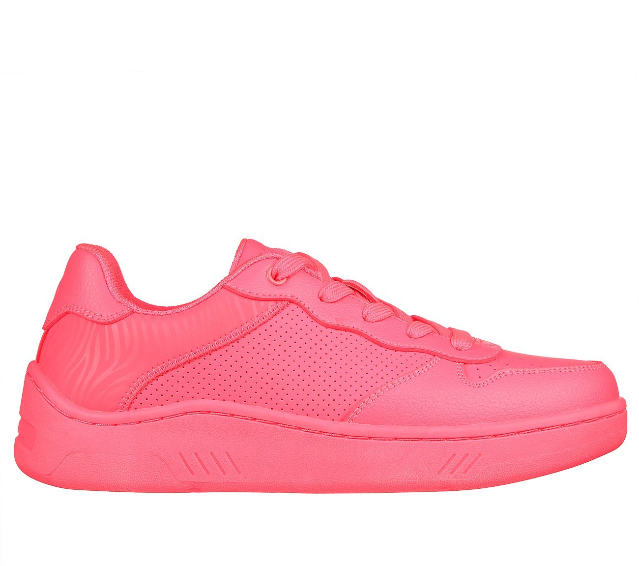 UPBEATS - BRIGHT COURT, NEON PINK Footwear Lateral View