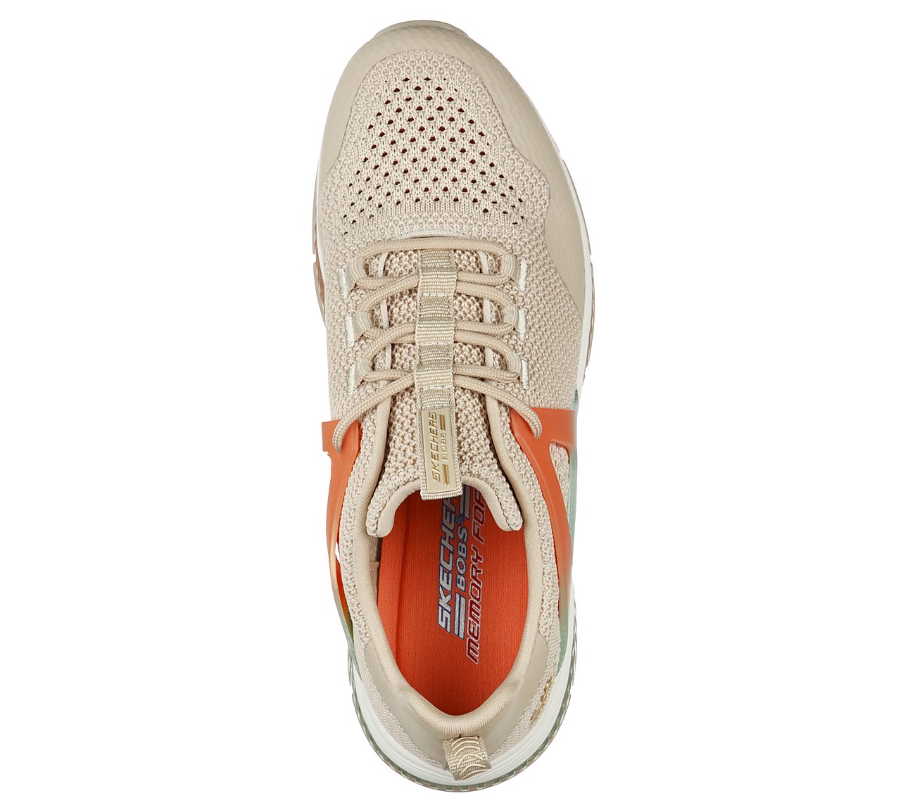 BOBS GAMMA - TIME CHASE, NATURAL Footwear Top View