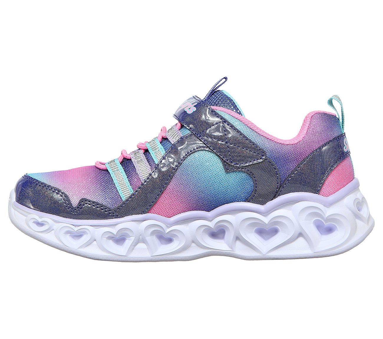 HEART LIGHTS - RAINBOW LUX, NAVY/MULTI Footwear Left View