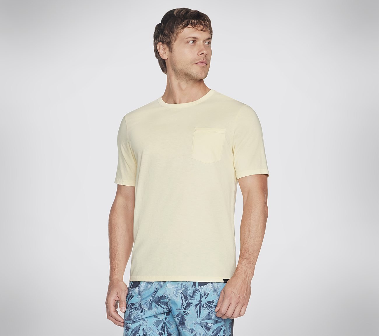 SKECH-BREEZE SLUB POCKET T-SHIRT, NATURAL Apparel Bottom View