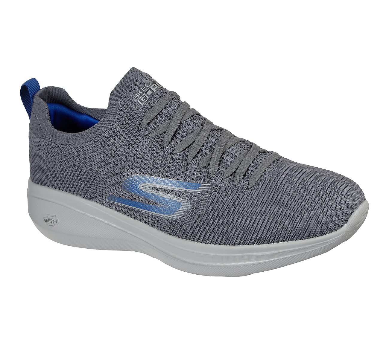 GO RUN FAST - MONOGRAM, CCHARCOAL Footwear Right View