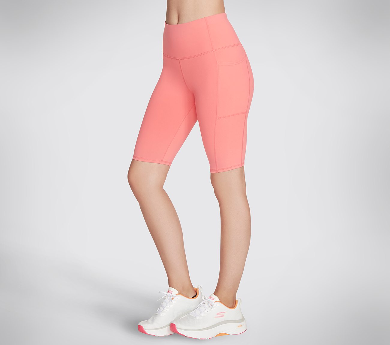 GOFLEX HW 10IN BIKE SHORT, CCORAL Apparel Bottom View