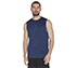 ON THE ROAD MUSCLE TANK, BLUE/LIGHT BLUE Apparels Lateral View