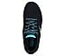 GO WALK 7 - COSMIC WAVES, BLACK/TURQUOISE Footwear Top View