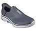 GO WALK 7 - EASY ON 2, CHARCOAL/BLUE Footwear Left View