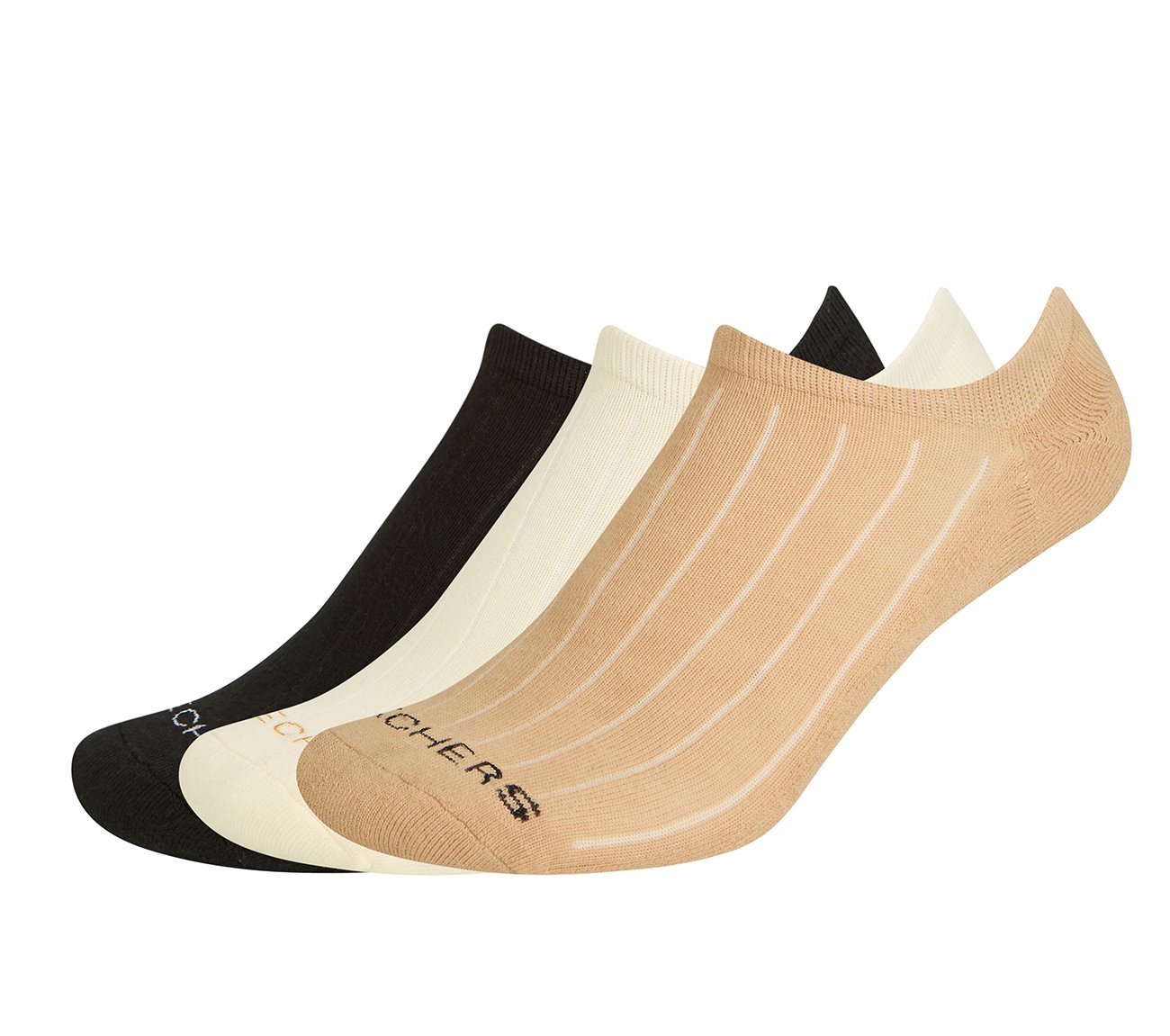 3PK MENS STRUCTURED RIB HALF TERRY LINER, TAN/BLACK