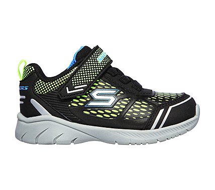 MIGHTY STRIDE, BLACK/LIME Footwear Right View