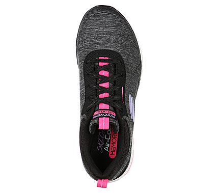 FLEX APPEAL 3.0-STEADY ENERGY, BLACK/PINK Footwear Top View