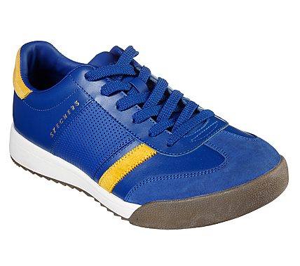 ZINGER -, BLUE/YELLOW Footwear Lateral View