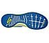 GO RUN PULSE - STRADA, BLUE/LIME Footwear Bottom View