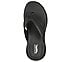 GO WALK ARCH FIT SANDAL, BBLACK Footwear Top View