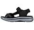 GO WALK ARCH FIT SANDAL-MISSI, BLACK/NAVY Footwear Left View