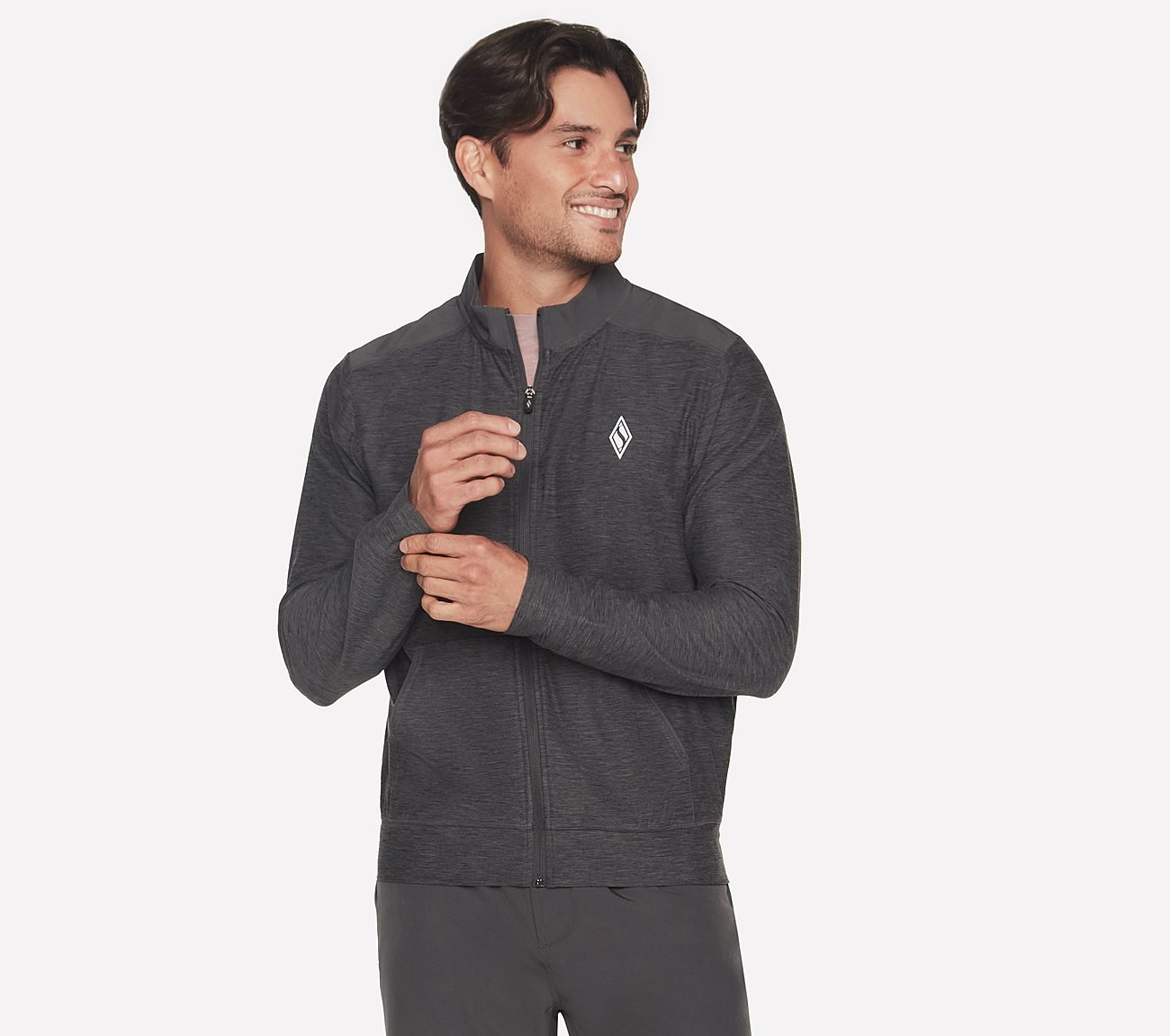 THE HOODLESS HOODIE ULTRA GO, BLACK/CHARCOAL Apparels Bottom View