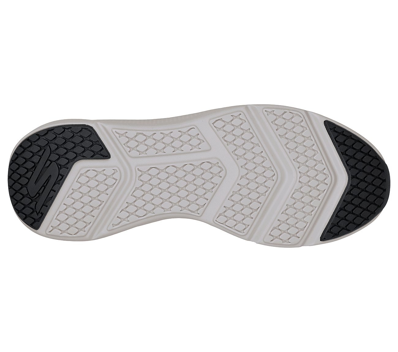 GO RUN ELEVATE - UPRAISE, GGREY/BLACK Footwear Bottom View