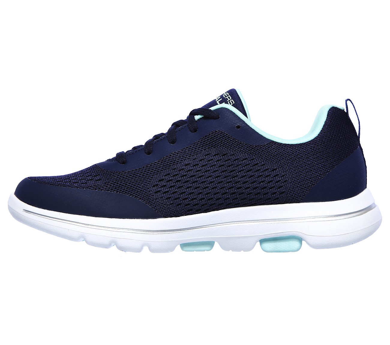 GO WALK 5 - EXQUISITE, NAVY/AQUA Footwear Left View