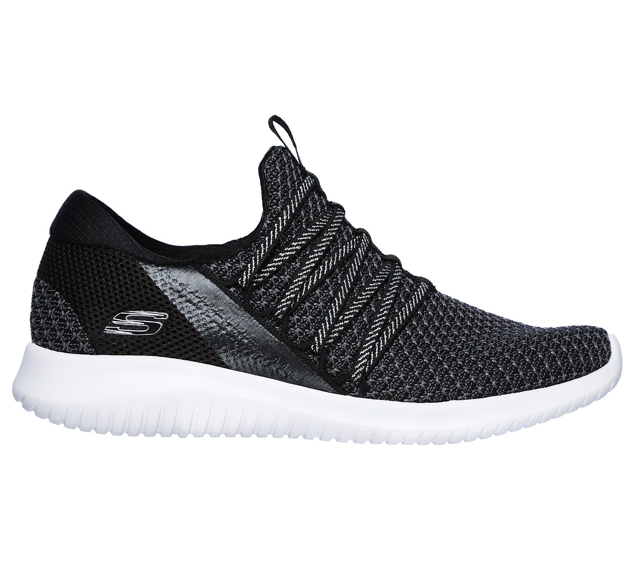 ULTRA FLEX-BRIGHT FUTURE, BLACK/WHITE Footwear Right View