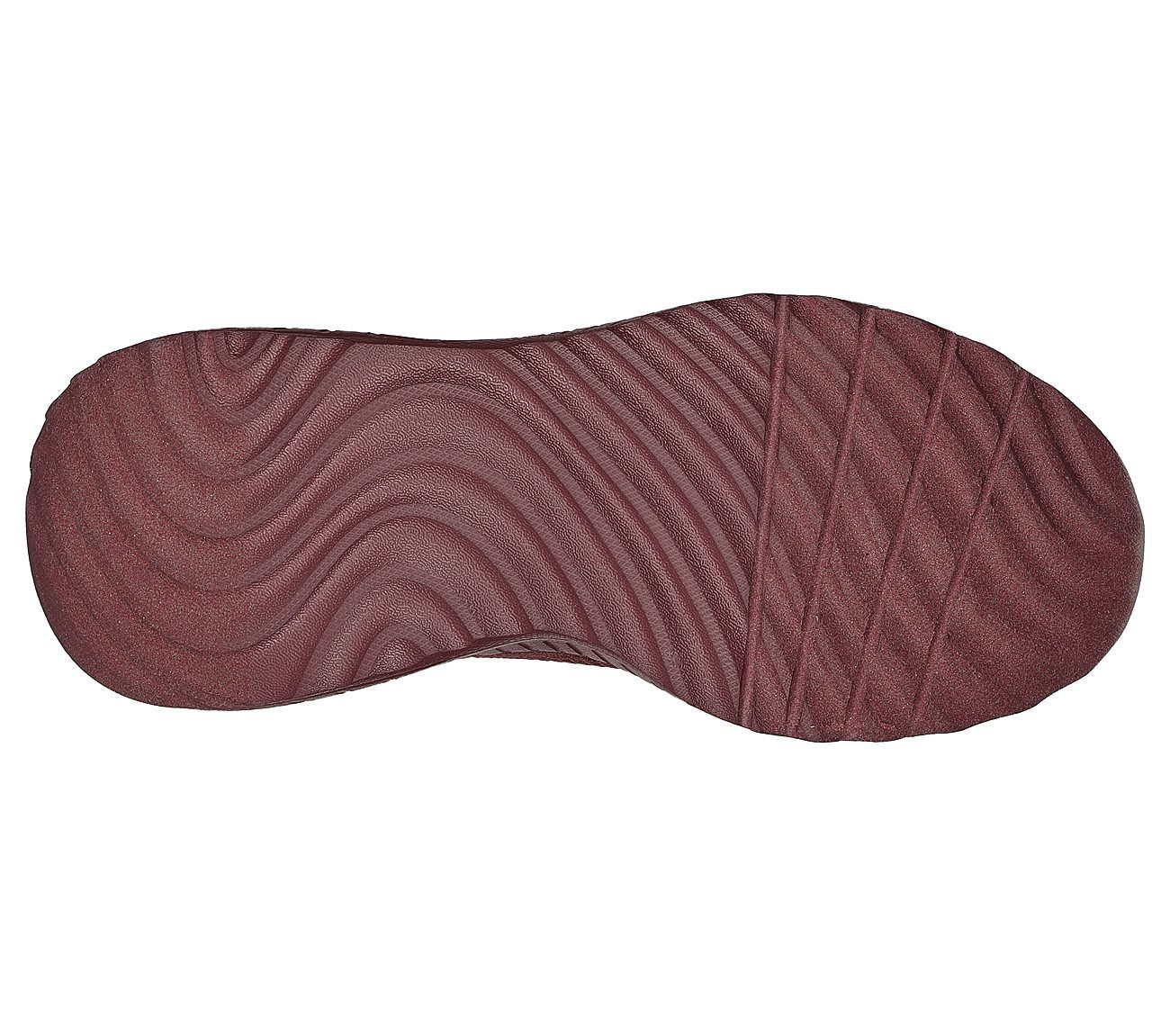 BOBS SQUAD CHAOS - FACE OFF, PLUM Footwear Bottom View
