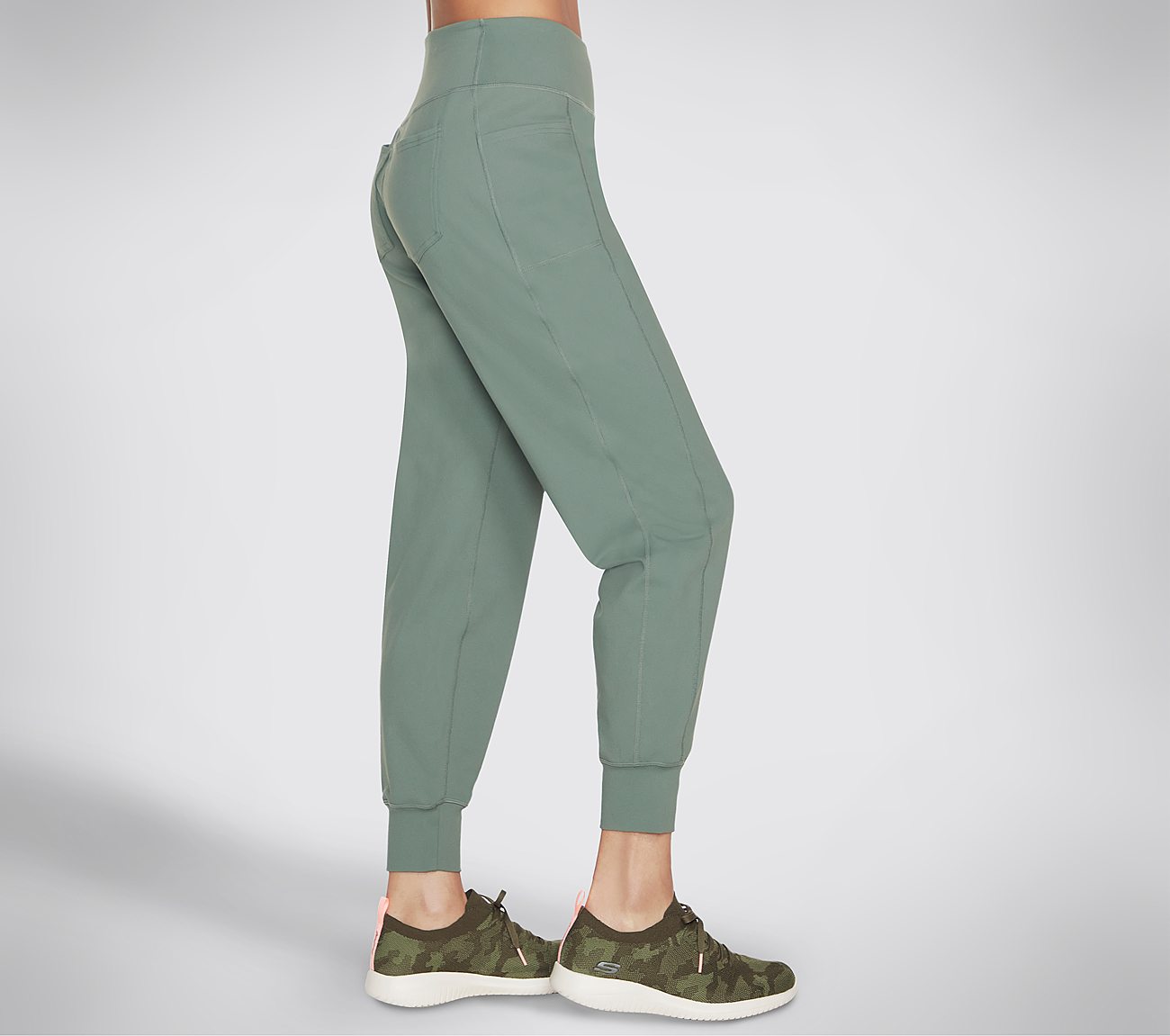 Skechers The Go Walk Evolution Jogger, Light Green Gym Pants For Women
