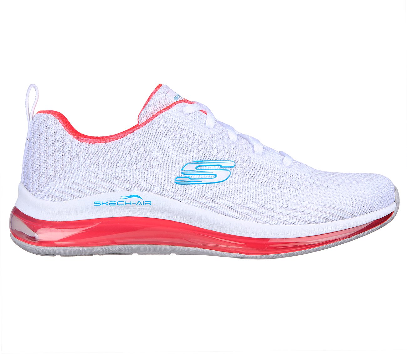 SKECH-AIR ELEMENT 2.0-AMUSE M, WWWHITE/PINK/BLUE Footwear Lateral View