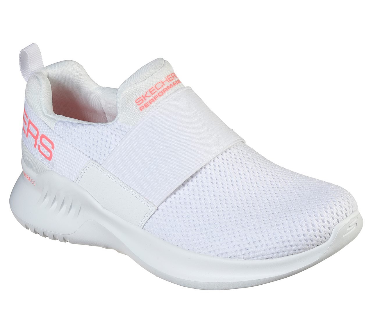 GO RUN MOJO 2.0-ARRIVE, WHITE/PINK Footwear Lateral View