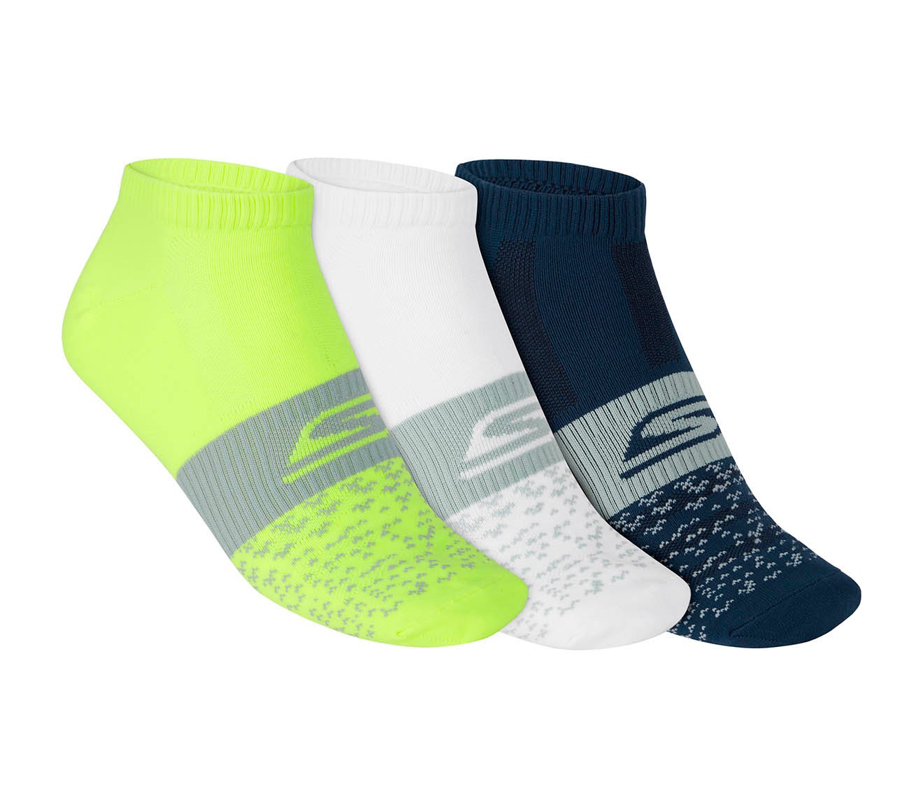 3PK MENS NON TERRY LOW CUT, MULTI Accessories Lateral View
