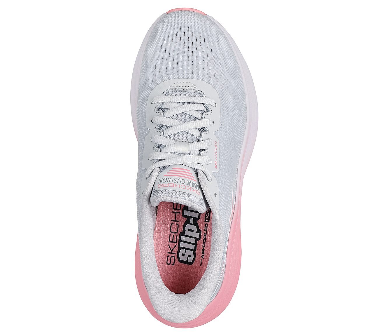 MAX CUSHIONING ENDEAVOUR - HA, GREY/PINK Footwear Top View