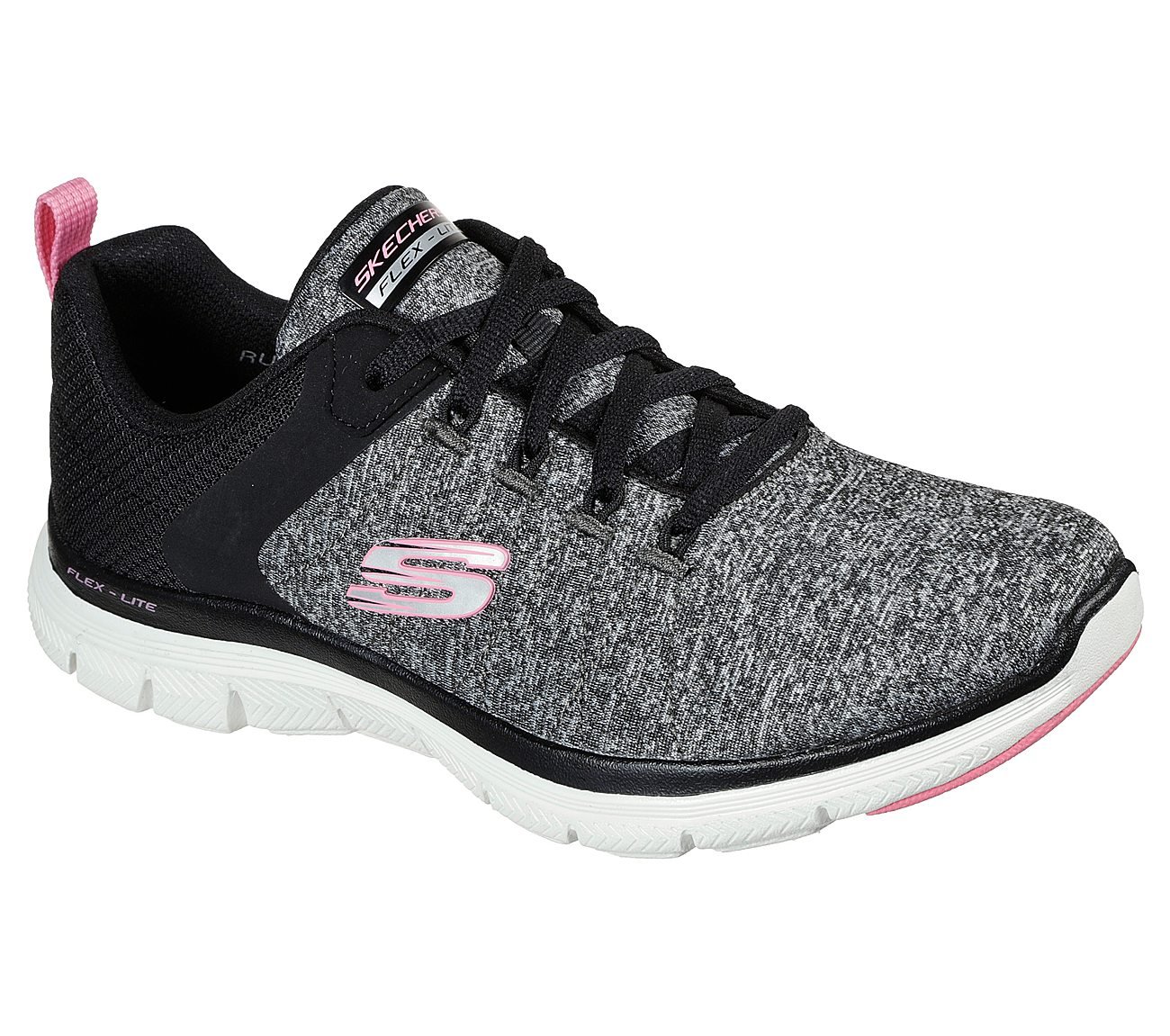 FLEX APPEAL 4, BLACK/PINK Footwear Right View