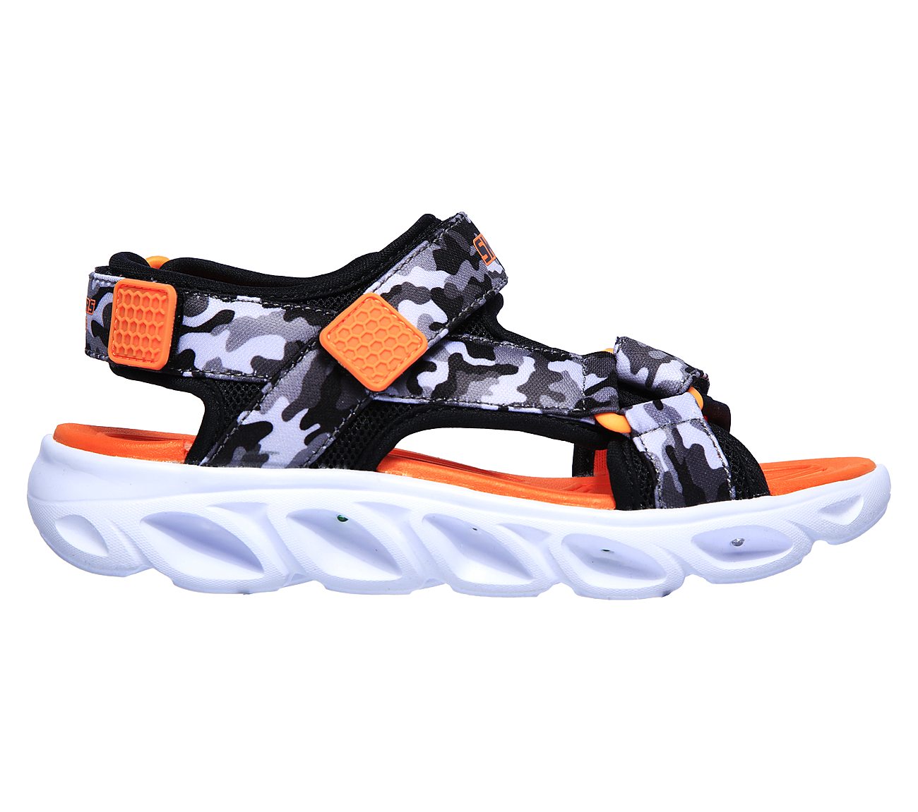 HYPNO-SPLASH - SUN BREAKS, BLACK/GREY/ORANGE Footwear Right View