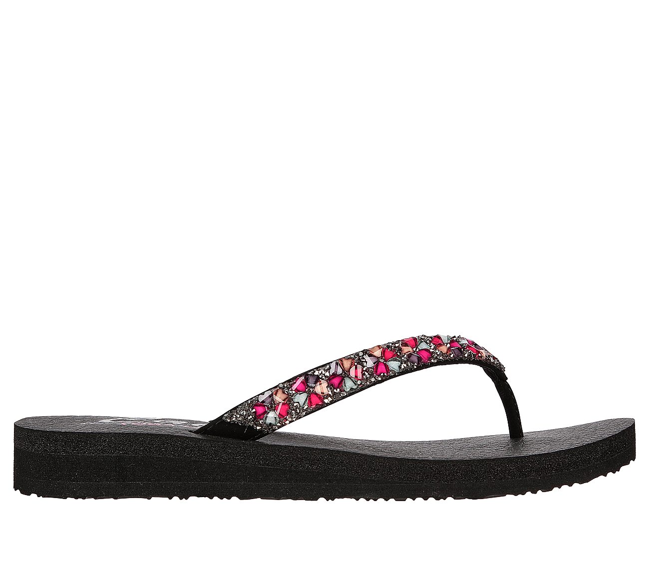 MEDITATION-DAISY DELIGHT, BLACK/MULTI Footwear Lateral View