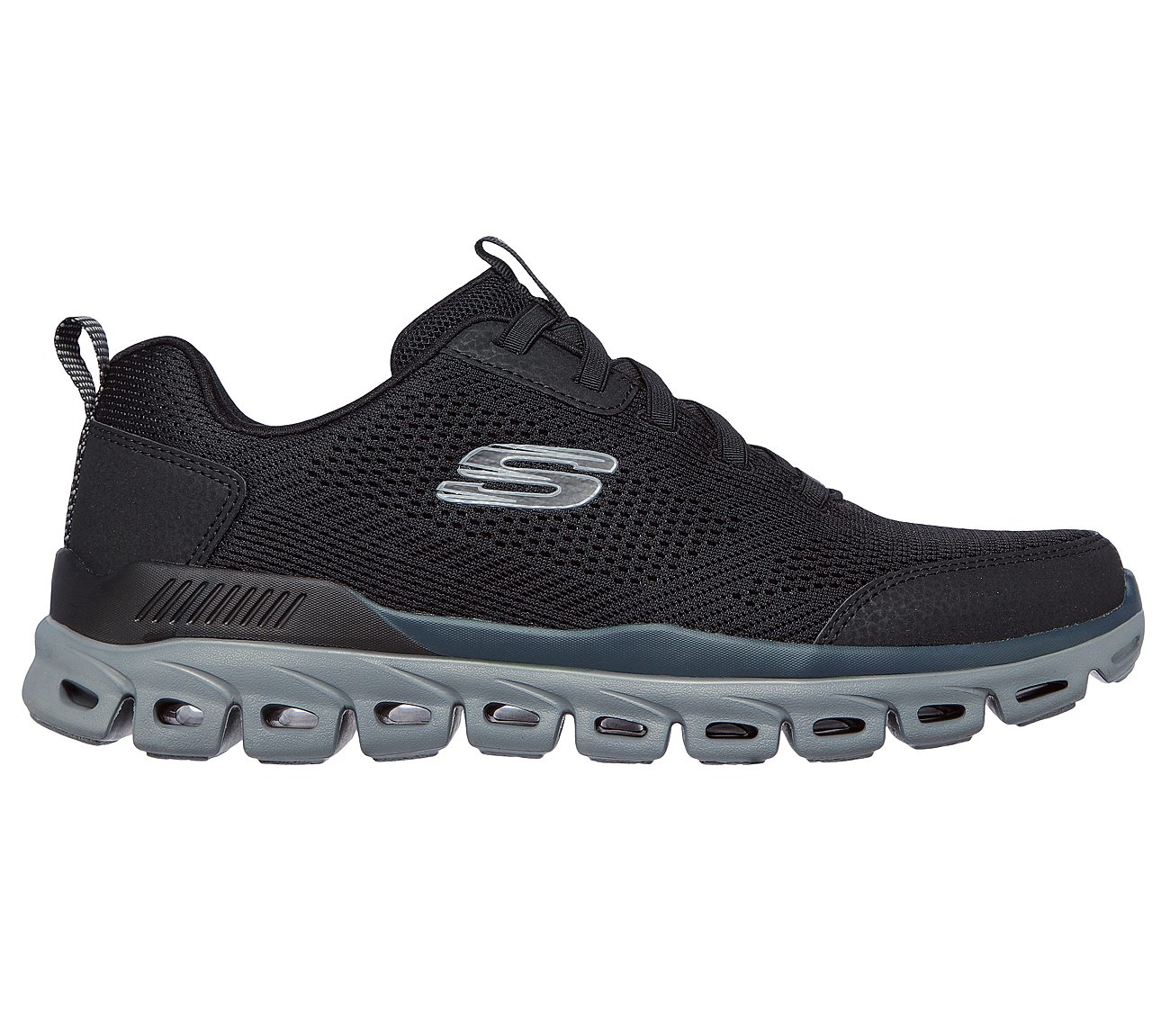 GLIDE-STEP, BLACK/GREY Footwear Lateral View