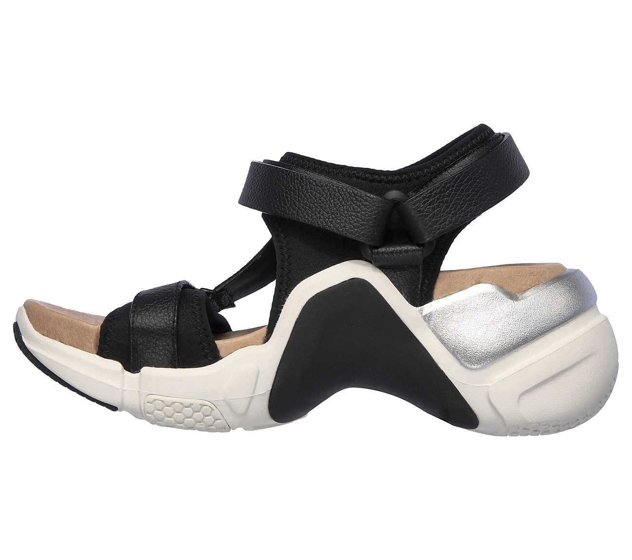 NEO BLOCK - DIDI, BLACK/WHITE Footwear Left View