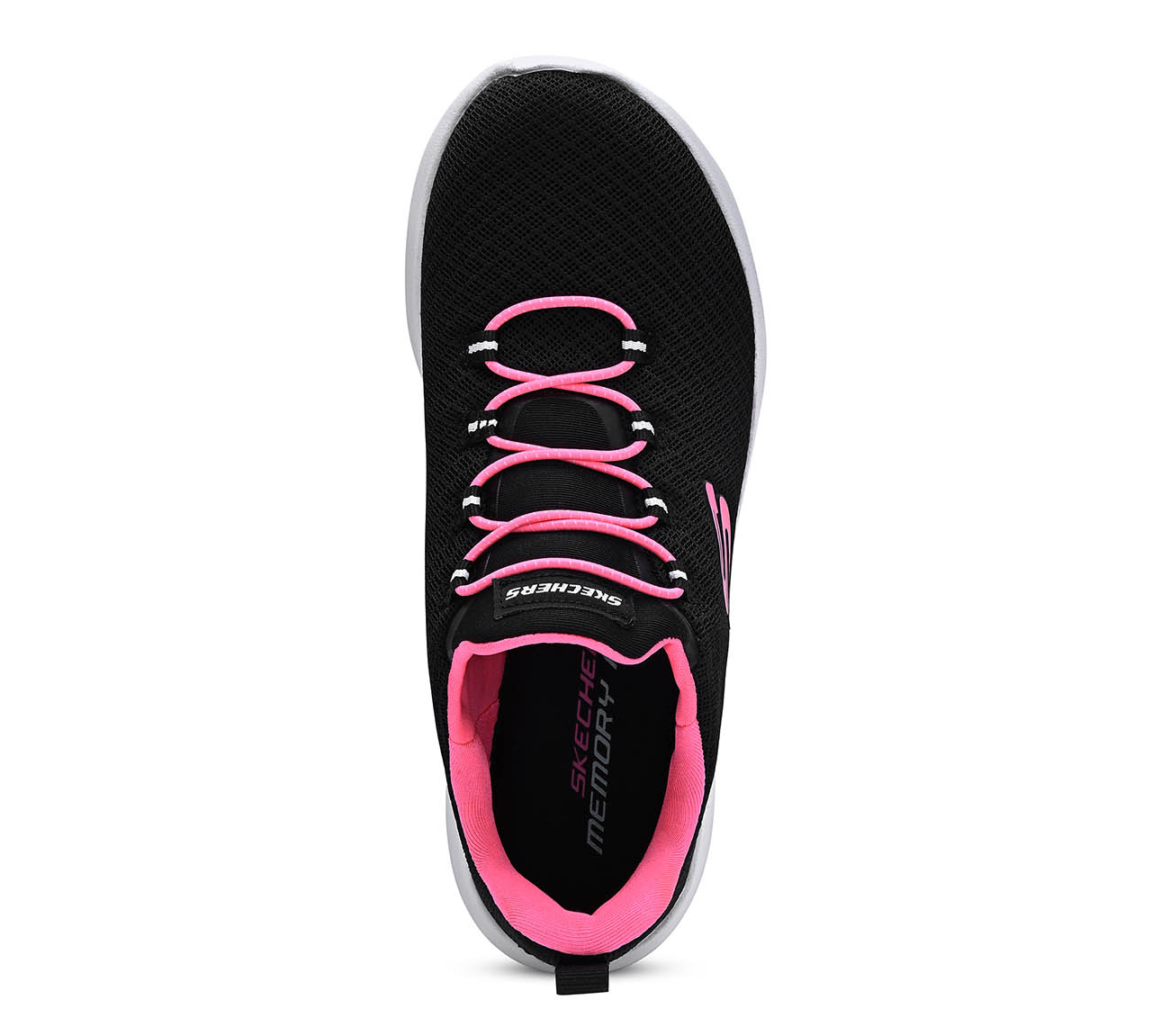 DYNAMIGHT, BLACK/HOT PINK Footwear Top View