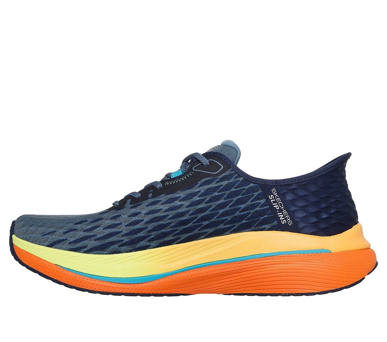 MAX CUSHIONING PROPULSION - V, NVY/ORNG Footwear Left View