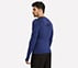 COMPRESSION RUNNER TEE, LT. BLUE/YELLOW