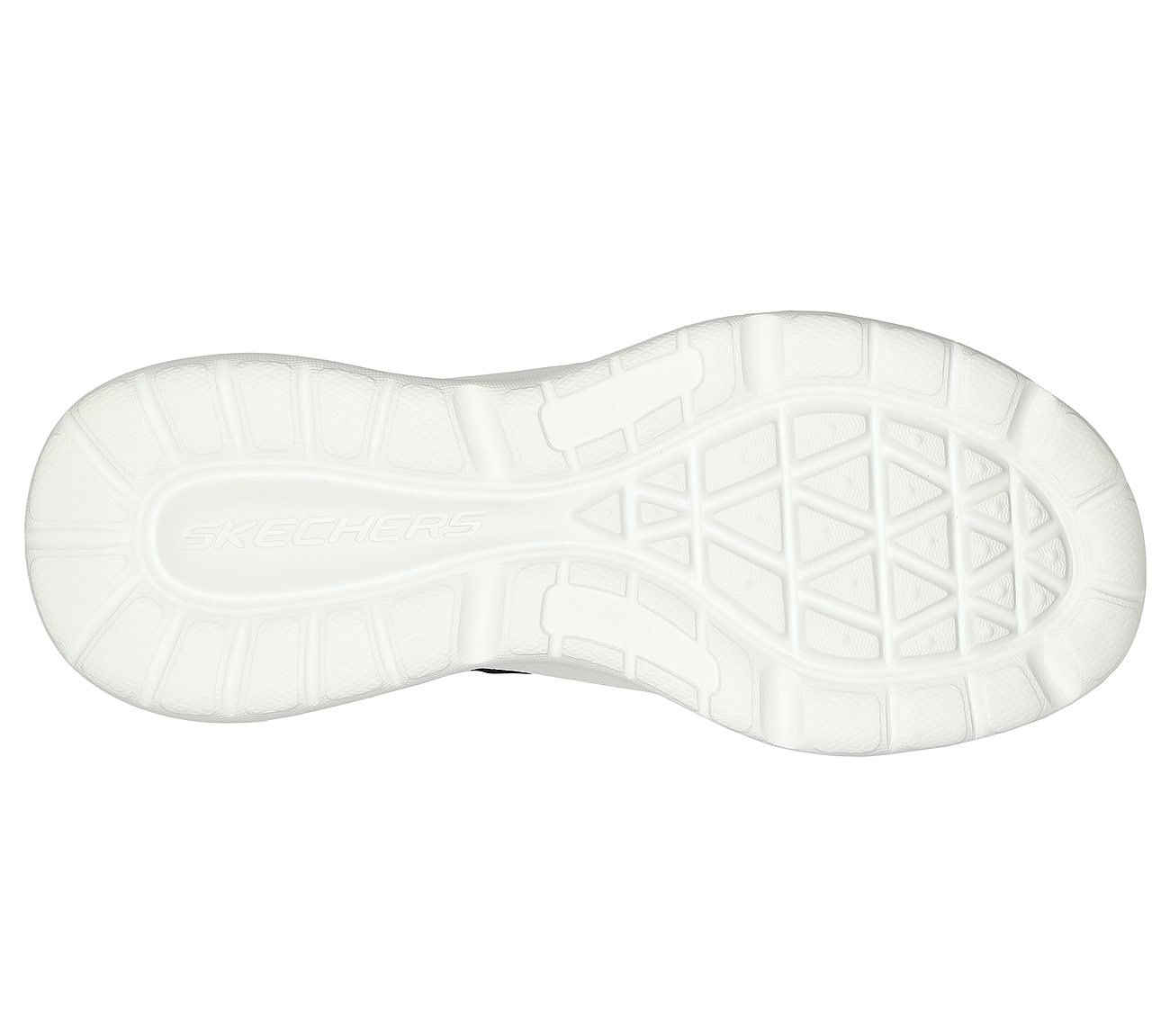 AIR CUSHIONING, BLACK/WHITE Footwear Bottom View