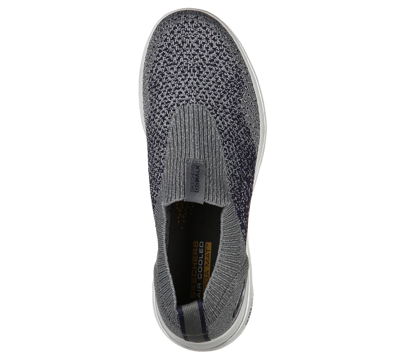 GO WALK 5-MERRITT, CHARCOAL/NAVY Footwear Top View