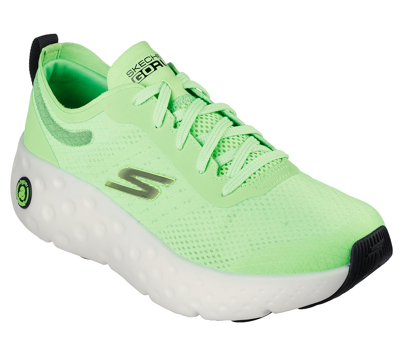 MAX CUSHIONING HYPER CRAZE BO, LIME Footwear Right View