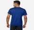 MENS ELITE TECH T-SHIRT, BLUE/WHITE Apparels Bottom View