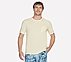 SKECH-BREEZE SLUB POCKET T-SHIRT, NATURAL/YELLOW Apparel Lateral View
