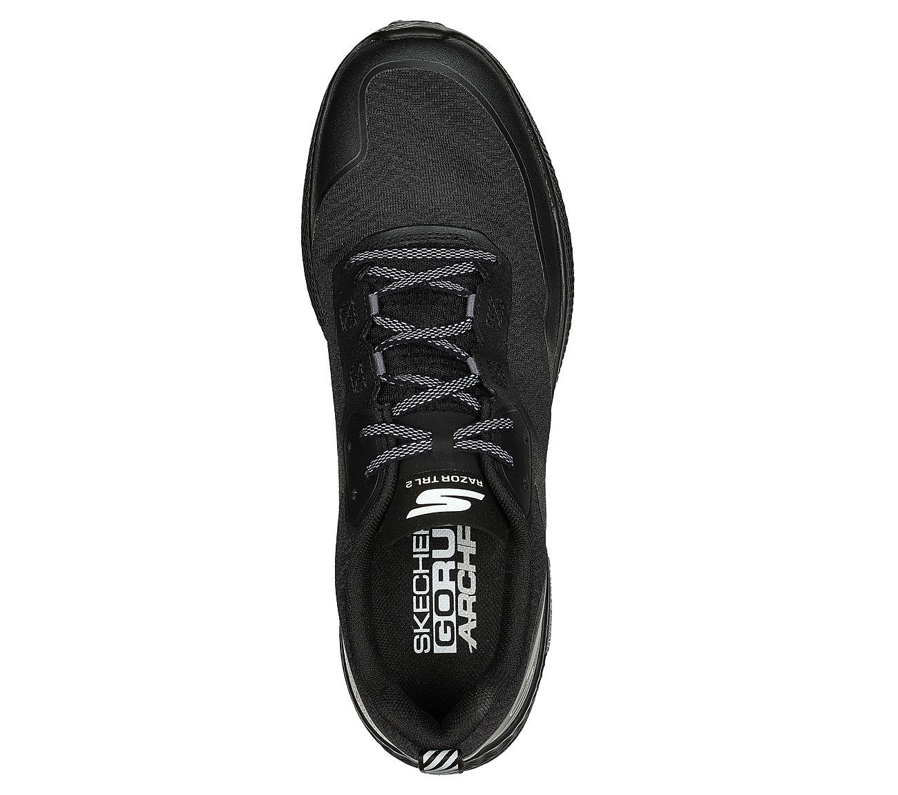 GO RUN RAZOR TRL - 2, BBLACK Footwear Top View