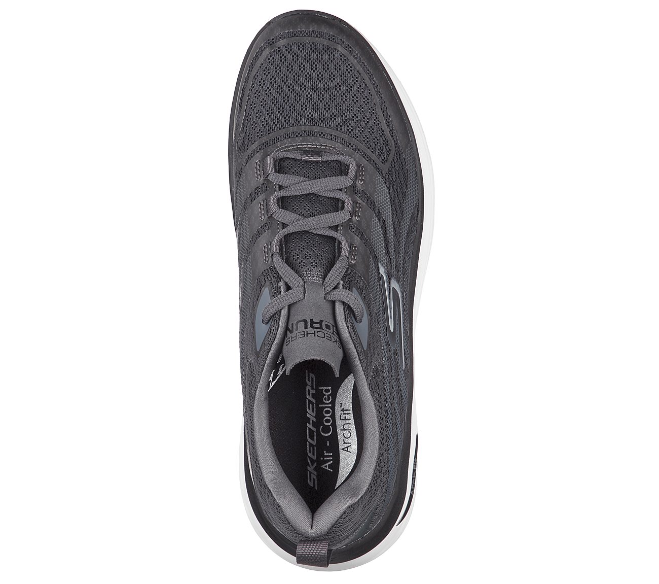 MAX CUSHIONING ARCH FIT -ENIG, CHARCOAL/BLACK Footwear Top View