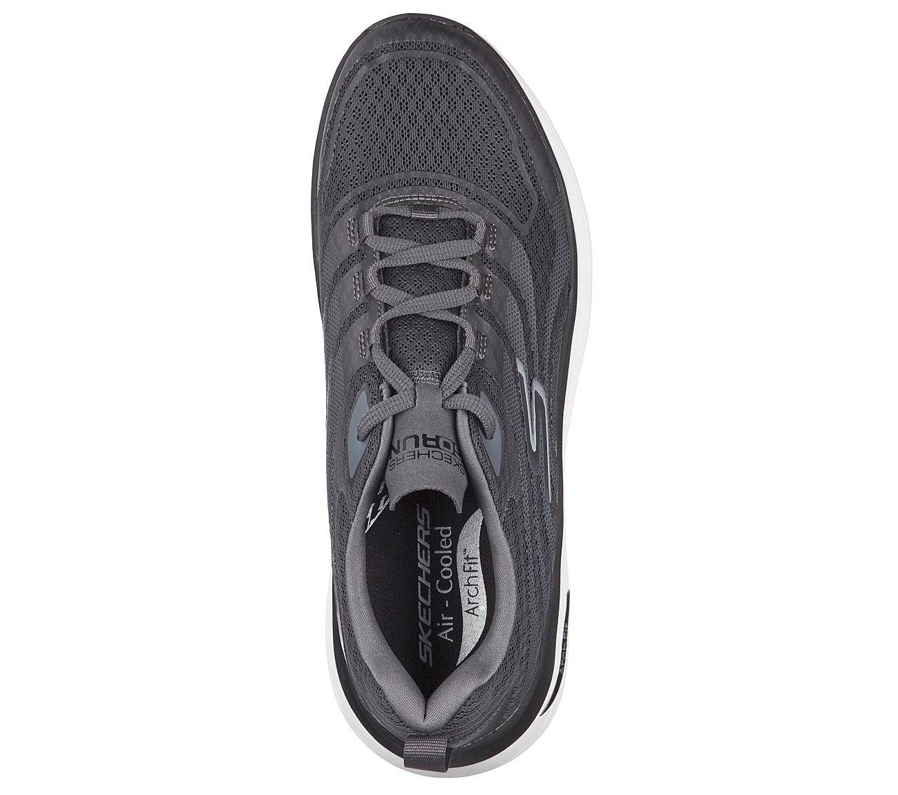 MAX CUSHIONING ARCH FIT -ENIG, CHARCOAL/BLACK Footwear Top View