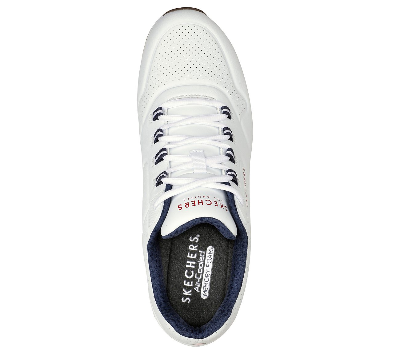 UNO 2, WHITE/NAVY/RED Footwear Top View
