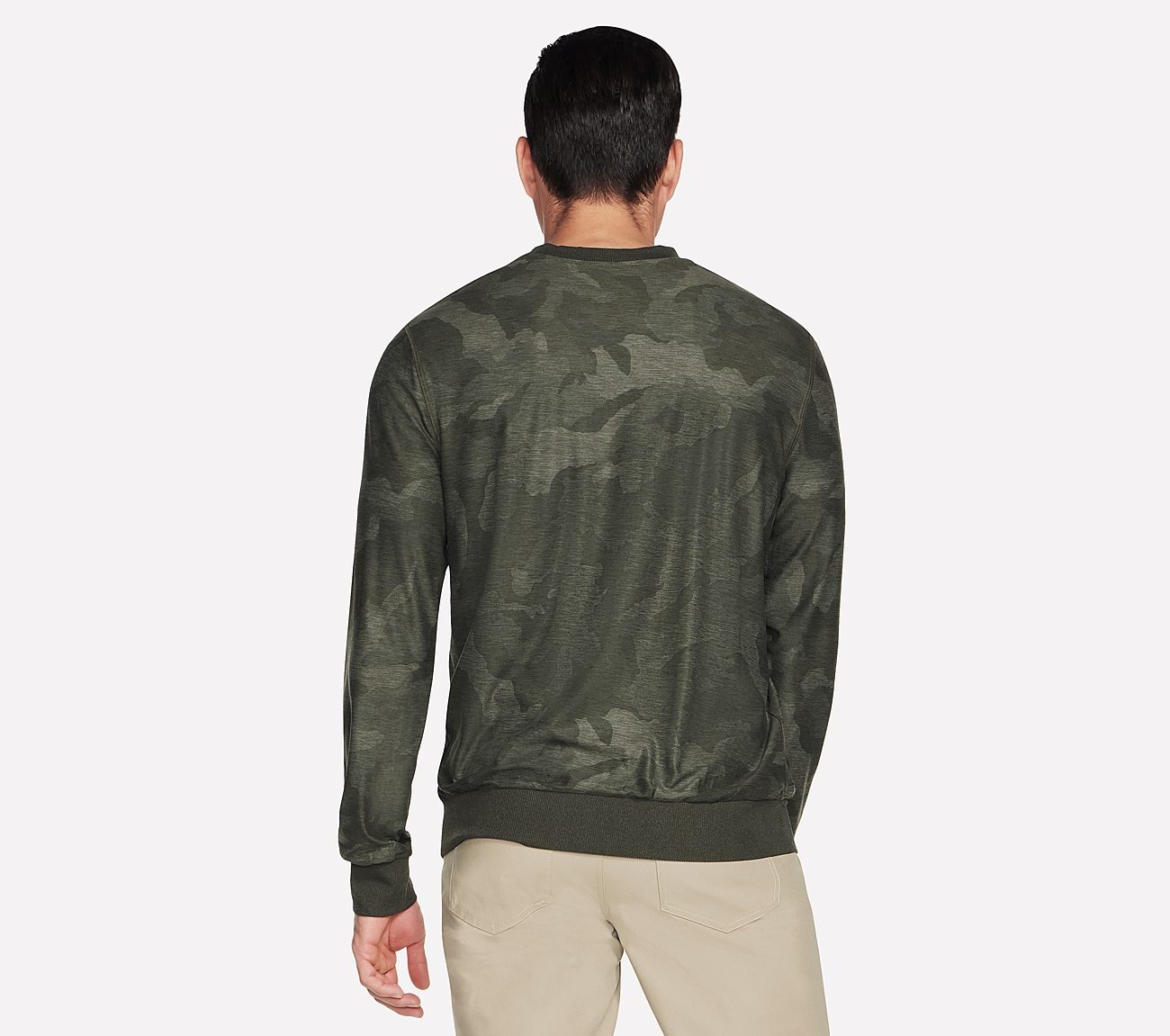 SKECH KNITS ULTRA GO LITE OLI, NATURAL/GREEN Apparels Top View