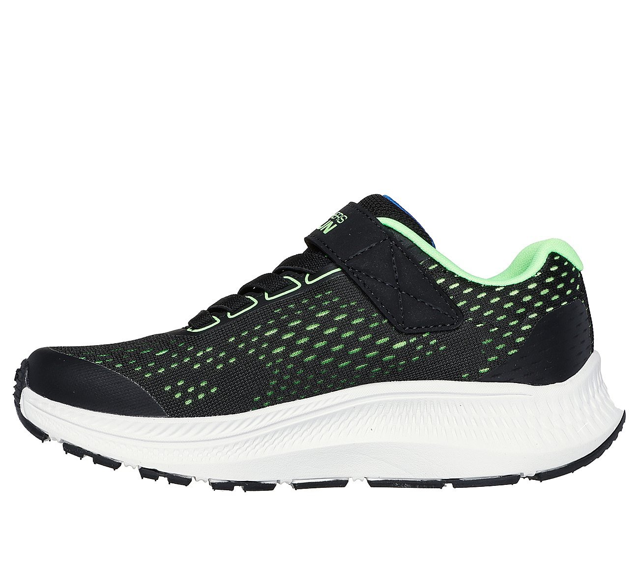 GO RUN CONSISTENT 2, BLK/BLUE/LIME Footwear Left View