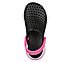 GO WALK 5 - WINNING STREAK, BLACK/HOT PINK Footwear Top View