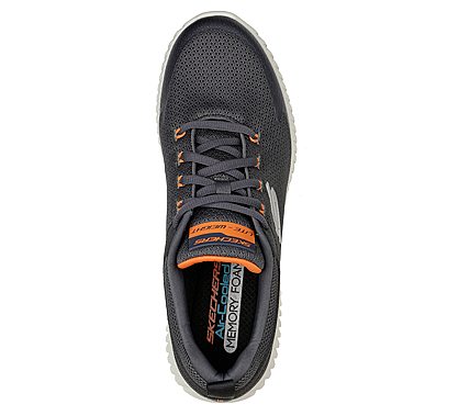 ELITE FLEX PRIME-TAKE OVER, CHARCOAL/ORANGE Footwear Top View